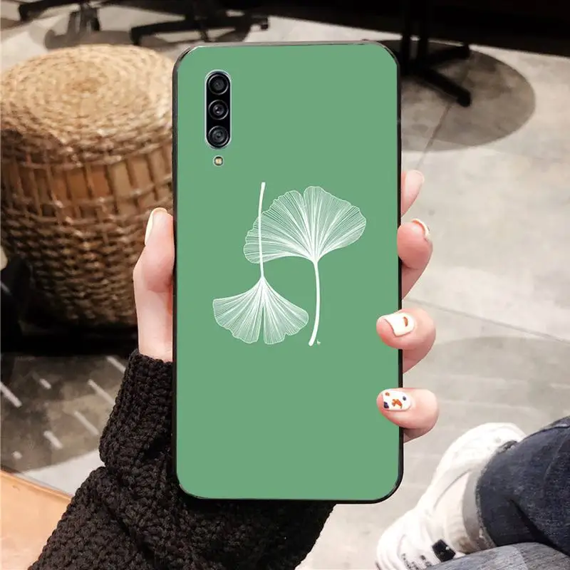 

Simplicity plant Phone Case Black For Samsung A10 20 30 40 50 01 11 31 51 71 S pLUS Cases