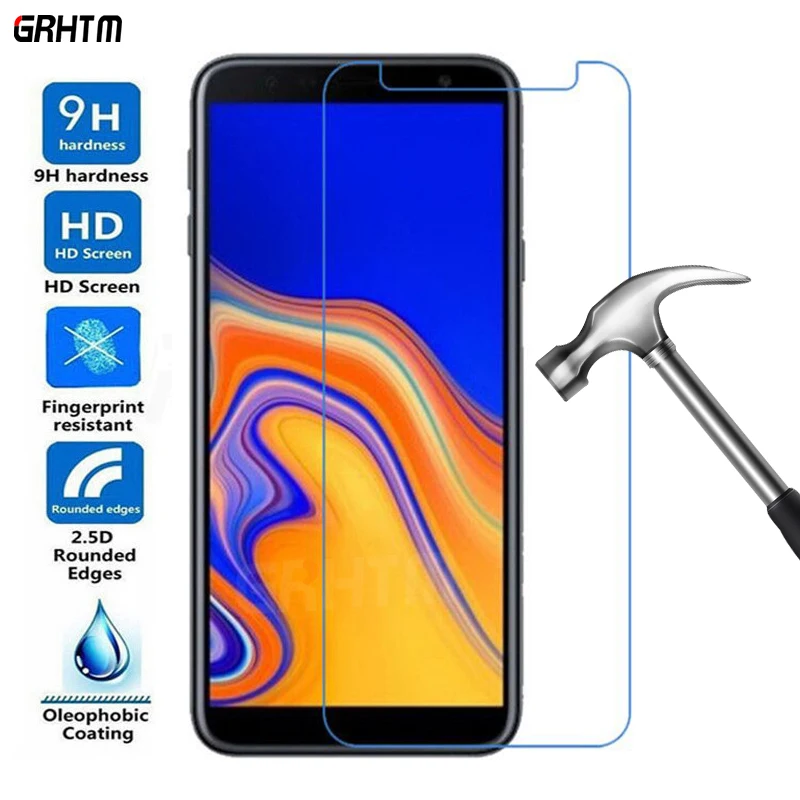 Закаленное стекло 9H для Samsung Galaxy J4 J6 A6 A8 Plus 2018 защитная пленка A5 A7 J8 A9 2 шт.|Защитные