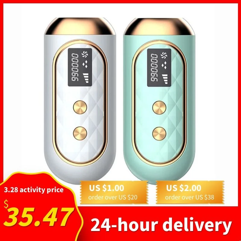 

Home Depilatory Laser Mini Hair LED Epilator Permanent Hair Removal IPL System 900000 Shot Light Pulses Whole Body Hair Remover