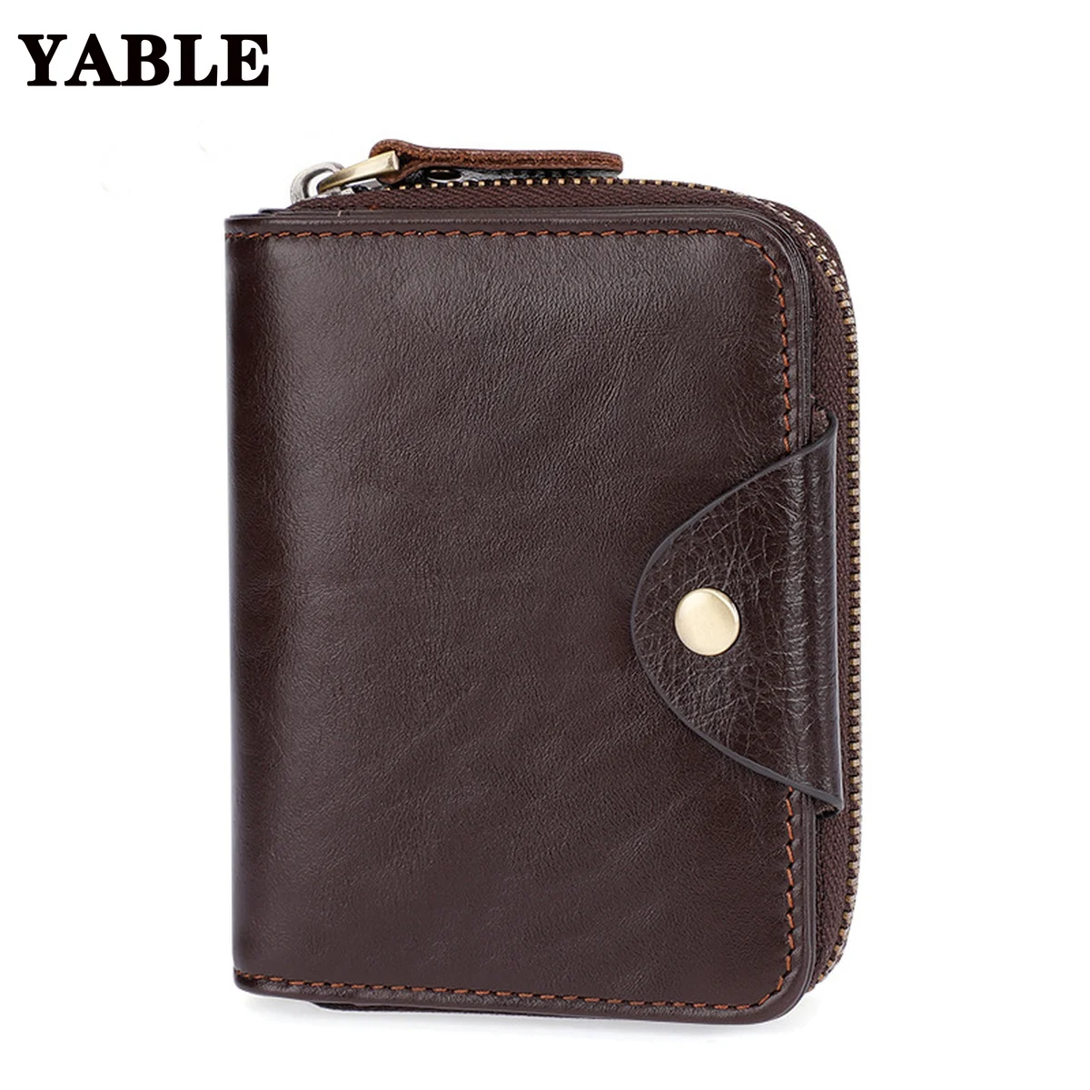 

Vintage Men's Wallet Business Simplicity Leather Wallet Multiple Card Slots Short First Layer Cowhide Card Holder Men's Bag