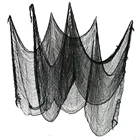 Черная жуткая газовая ткань для Хэллоуина, украшение для Хэллоуина, наружная подвесная страшная газовая жуткая ткань, стены для вечерние с привидениями дома