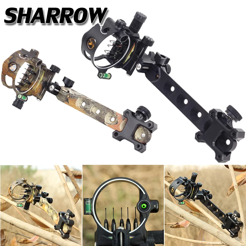 DB9250  Compound Bow Sight 0.019mm 5 Pin Sight Aiming Tool  Outdoor Hunting Shooting Bow And Arrow Archery Accessories