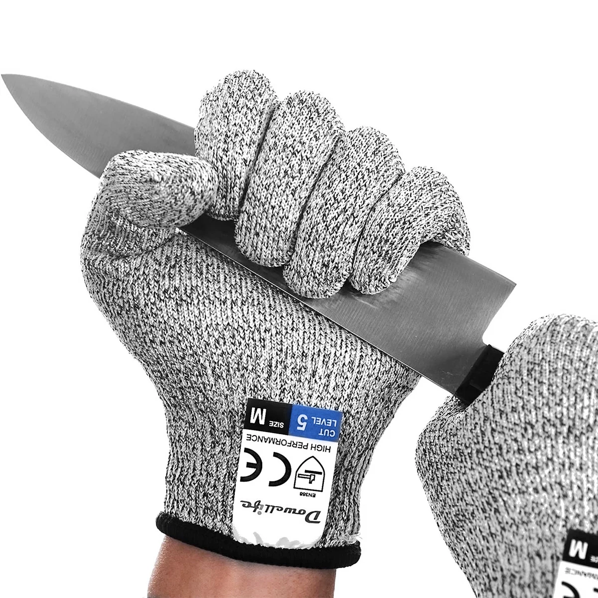 

1 Pair Safety Gloves Kitchen Cut Resistant Hand Glove Household Food Grade 5 HPPE Protect Safety Work Gloves for Kitchen Work