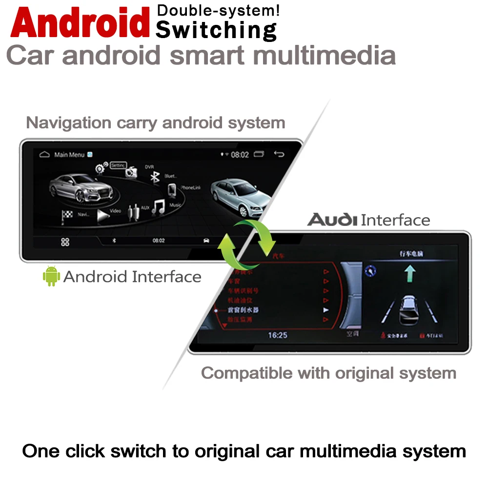 Автомобильный мультимедийный плеер Android 7 0 GPS навигация для Audi A6 4G 2016 ~ 2018 MMI