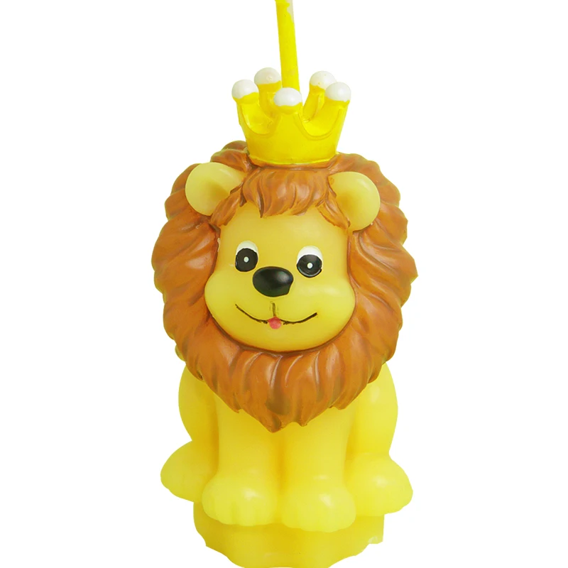 Свеча на день рождения Lion Simba для торта Рождественское украшение беспламенные