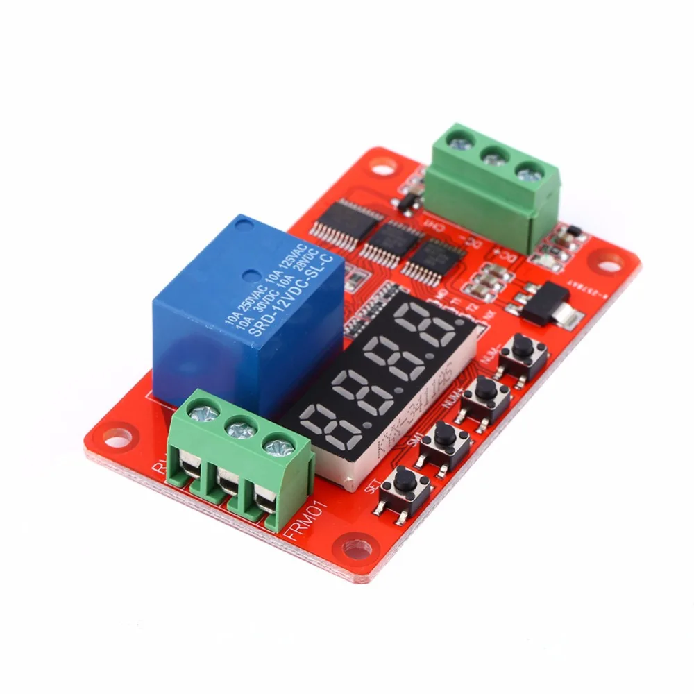 DC 12V регулируемое реле задержки по времени многофункциональные мусоровозы с автоматической блокировки Реле PLC задержка цикла времени модуль переключения для таймера