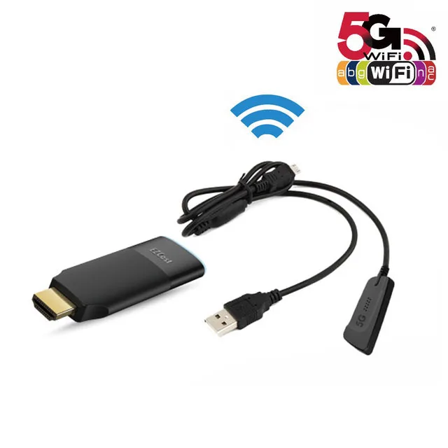 5G 2Gen EZCAST 1 2 5G HDMI HD tv Dongle двухдиапазонный HD беспроводной WiFi Miracast Airplay DLNA tv Stick дисплей видео адаптер для iOS Android - Цвет: 5G 2Gen
