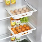 1 шт. органайзер для холодильника с выдвижными ящиками корзина холодильник выдвижные ящики свежий промежуточный Слои стеллаж для хранения яиц Органайзеры для Кухня