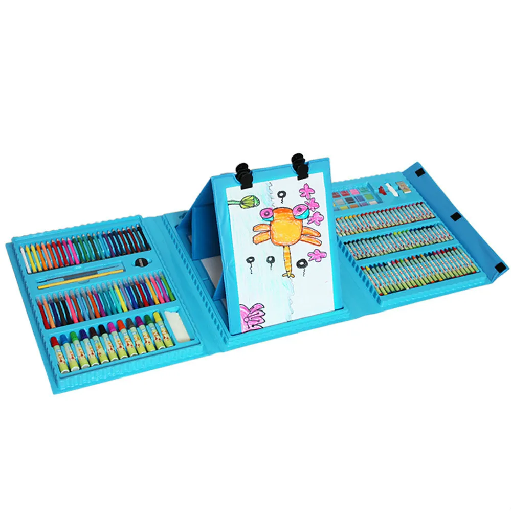 

Painting gift box learning stationery gift art supplies painting children's brush watercolor pen set easel