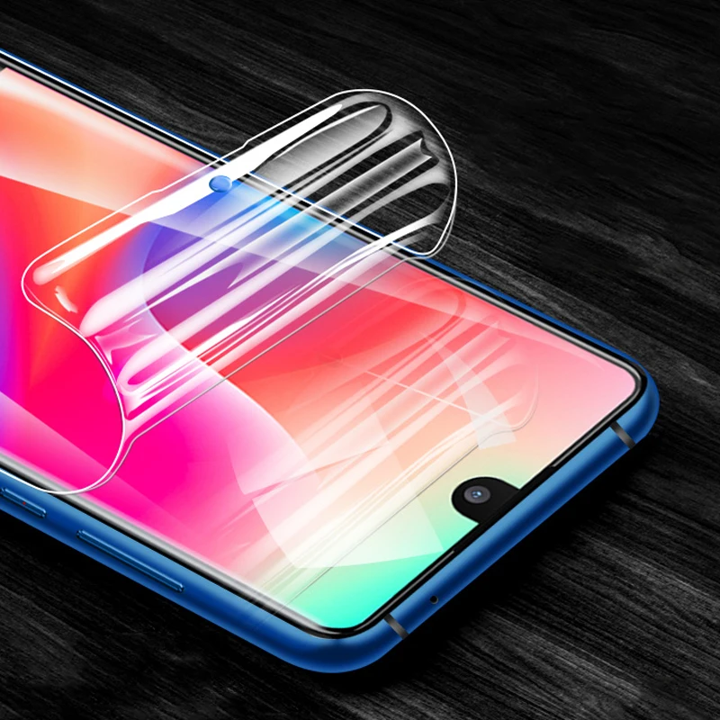 Защитная пленка для Motorola Moto One Action Full Cover мягкая Гидрогелевая HD|Защитные стёкла и
