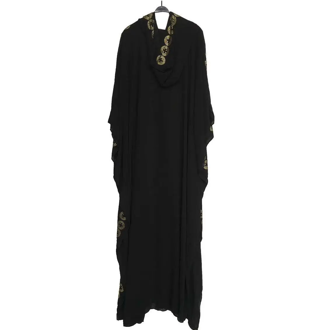 Платье женское длинное с блестками и принтом батальных размеров | Тематическая