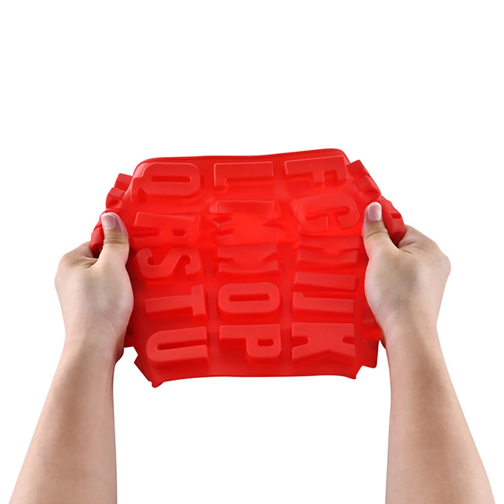 Большой силиконовый алфавит лед шоколад форма в виде букв трафарет для мастики