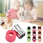 3 шт.компл. форма для печенья бисквит Фондант Кондитерский Резак в форме цветка искусственные Инструменты для выпечки своими руками Кухонные гаджеты