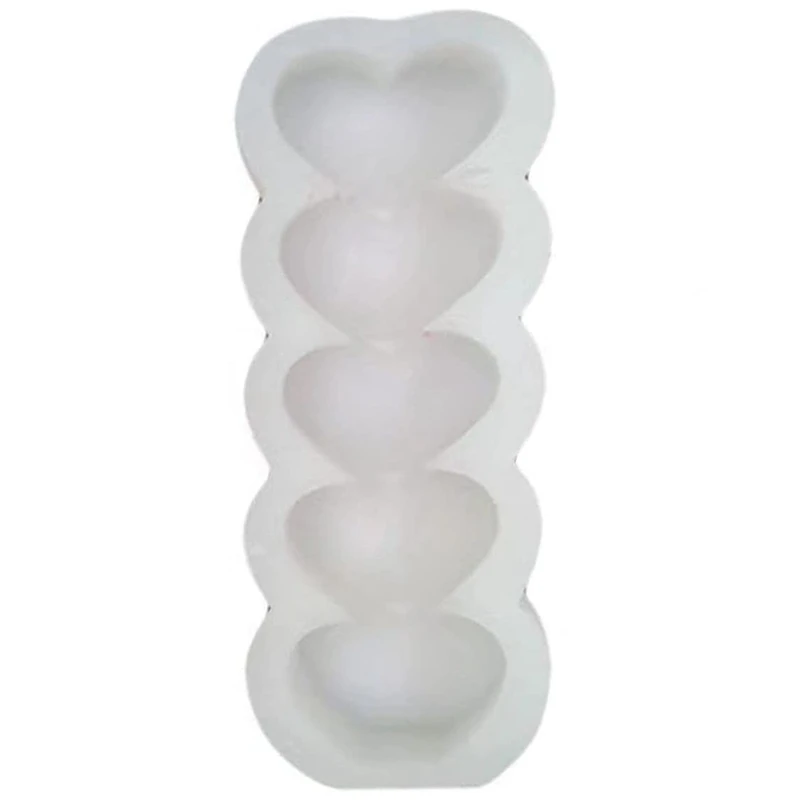 

Love Heart Shape Column Silicone Candle Molds Making,For DIY Art Resin Epoxy Soap Candy Pudding Jelly Plaster