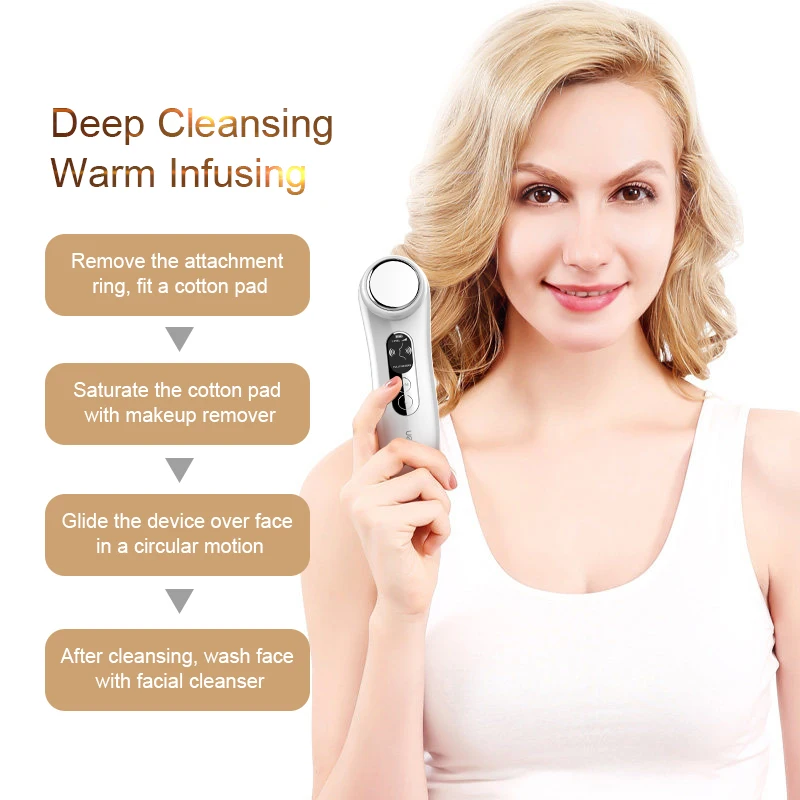 Очищающий и укрепляющий массажер для лица Электрический антивозрастной аппарат