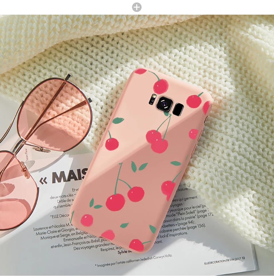 Силиконовый чехол ASINA с милыми цветами для samsung Galaxy S8 S9 S10 Plus, чехол-бампер с фруктами для samsung Galaxy S10 S9 Plus, чехол