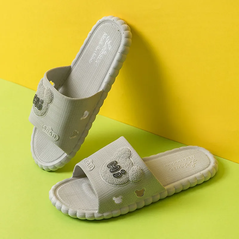 Slippers Women Summer Couples Home Indoor Non-slip Bathroom Thick Bottom Korean Cute Men's Household Sandals and Slippers Slides