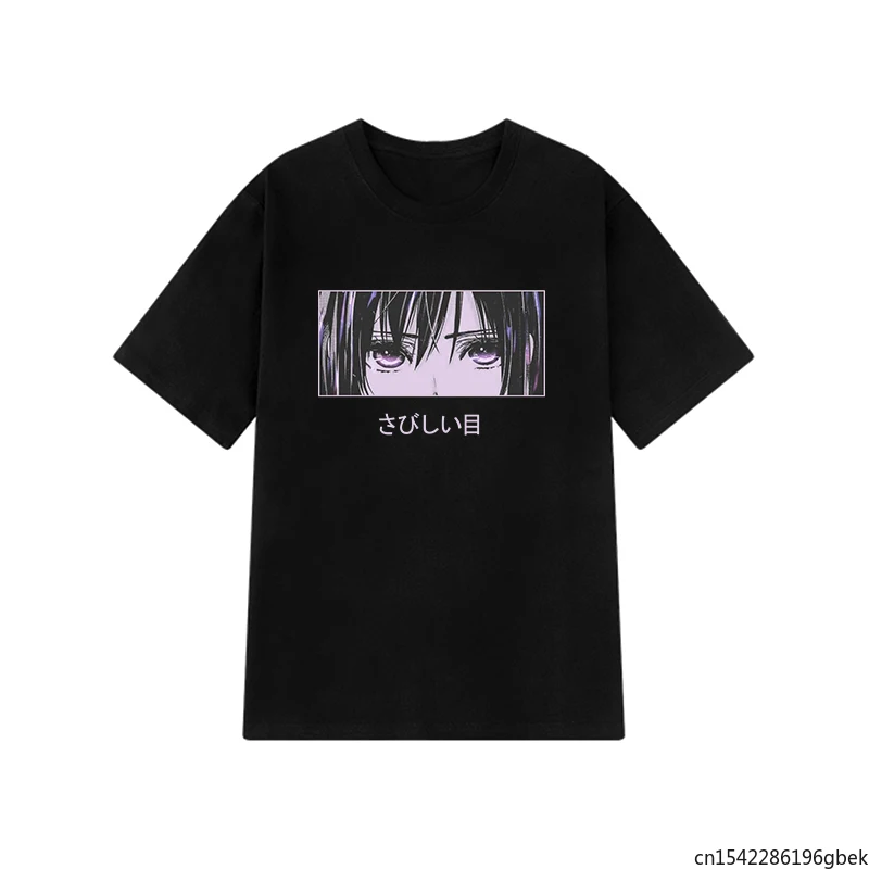 

Gothic Eyes Anime Women Clothing Summer Harajuku Top Loose Ulzzang Streetwear T-shirt M-5XL Fashion Cartoon