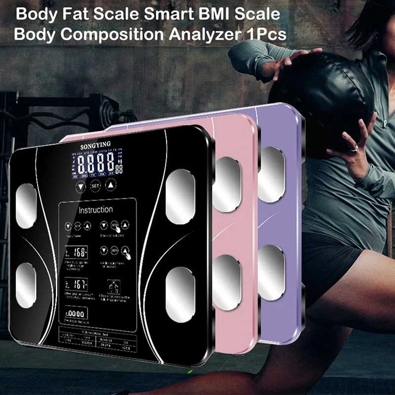 

Hot Bathroom Body Fat bmi Scale Digital Human Weight Mi Scales Floor lcd display Body Index Electronic Smart Weighing Scales