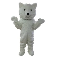 polar bear cartoon mascot costumes white beast anime character performance clothings outdoor parade suits headgear cosplay dress