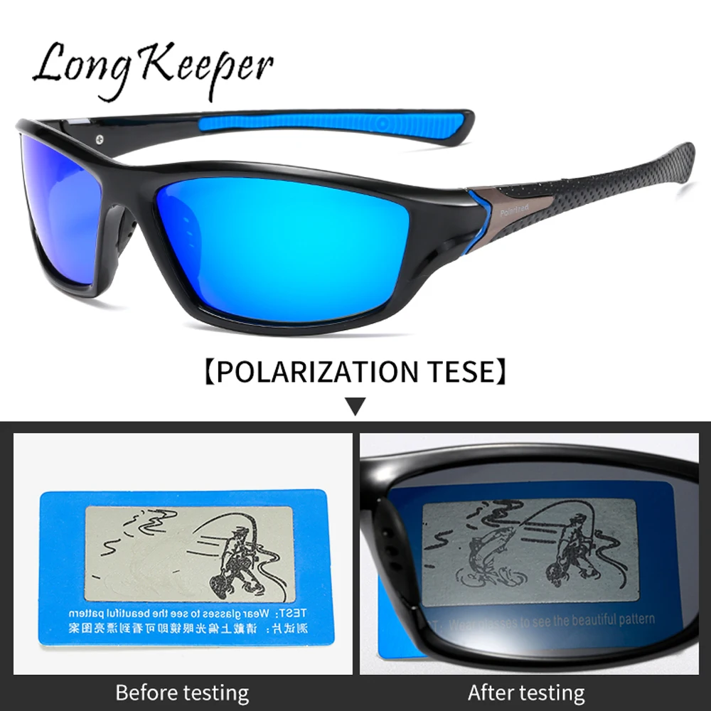 

LongKeeper Polarized Sunglasses Men Women Brand Design Fishing Glasses Driving Goggles Outdoor Sport Eyewear Okulary Oculos UV
