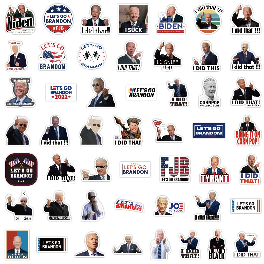 103050pcs funny joe biden lets go graffiti stickers i did that sticker for car helmet diy bike laptop guitar waterproof decal free global shipping