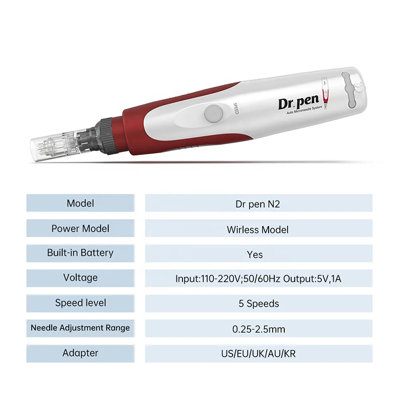 Беспроводная Dr Pen Ultima N2 с 12 шт. картриджей для игл микро иглы татуировки губ
