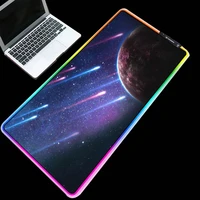 mairuige large size mouse pad rgb series exquisite starry sky pattern as table pad meteor shower high quality keyboard pad