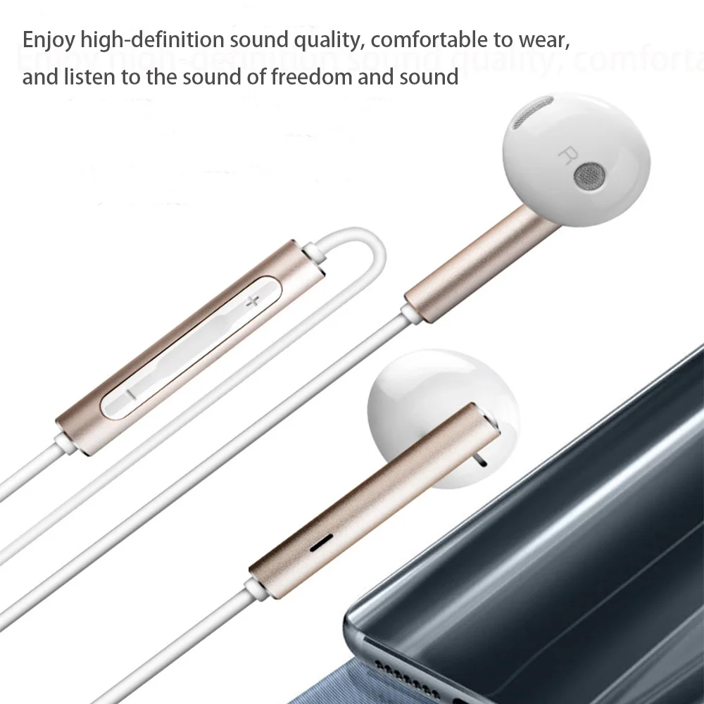 Оригинальные наушники Huawei Honor am116 гарнитура с микрофоном 3 5 мм/Type c для P8 P9 P10 P20 Pro Mate
