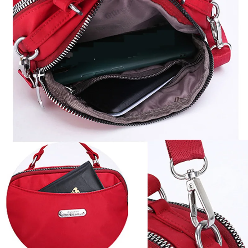 Сумка кросс-боди Женская саквояж на плечо из нейлона дорожная Повседневная