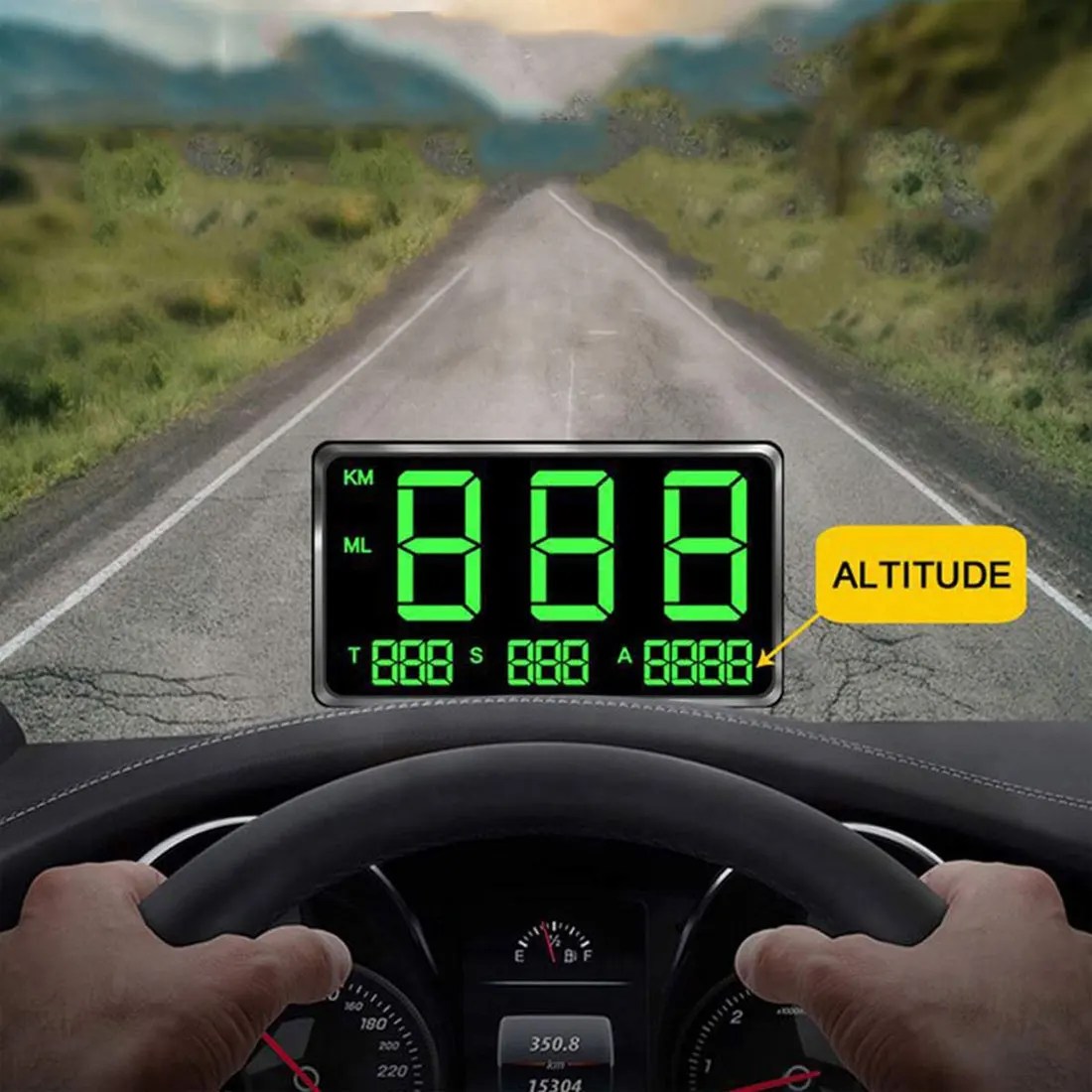 Универсальный gps-дисплей Hud с дисплеем скорости автомобиля с более скоростным умный Браслет