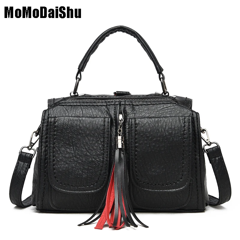 

Deisgner Crossbody Bags For Women 2021tassel Messenger Bag Vintage Patchwork Leather Handbag Shoulder Bag Female Backpack