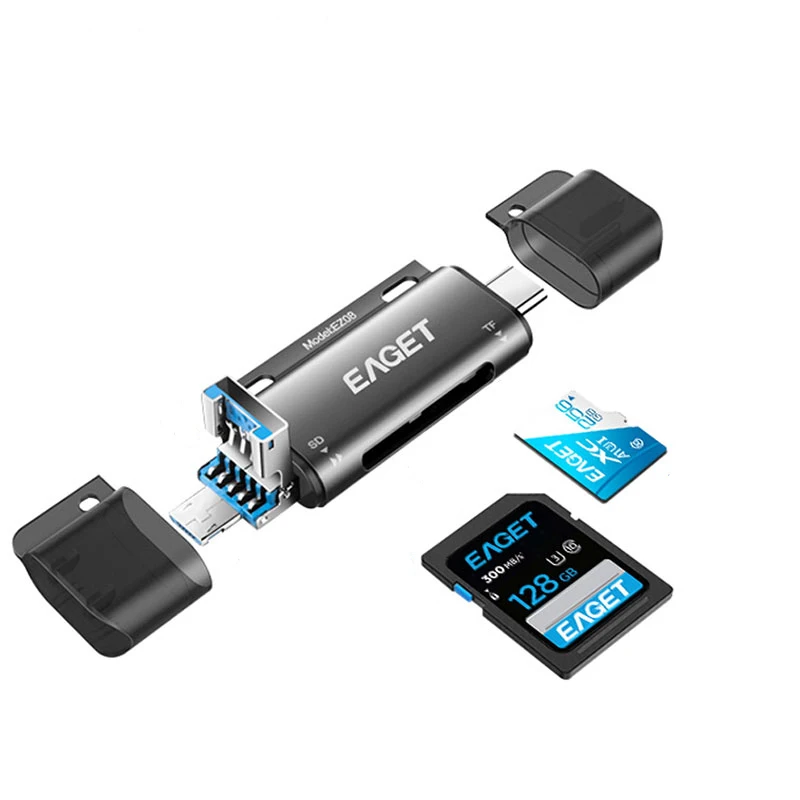 Устройство для чтения карт памяти Eaget EZ08 Type C Micro USB 3 0 OTG|Картридеры| |