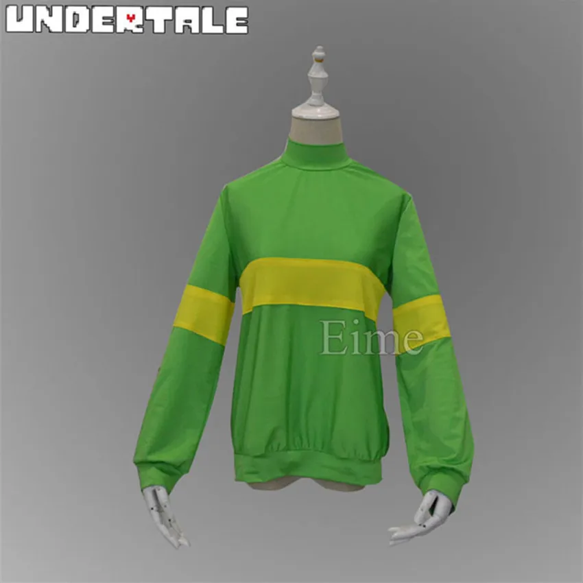Game Undertale Protagonist Frisk Chara Hoodie Sweater Top Shirt Shorts Cosplay Costume |