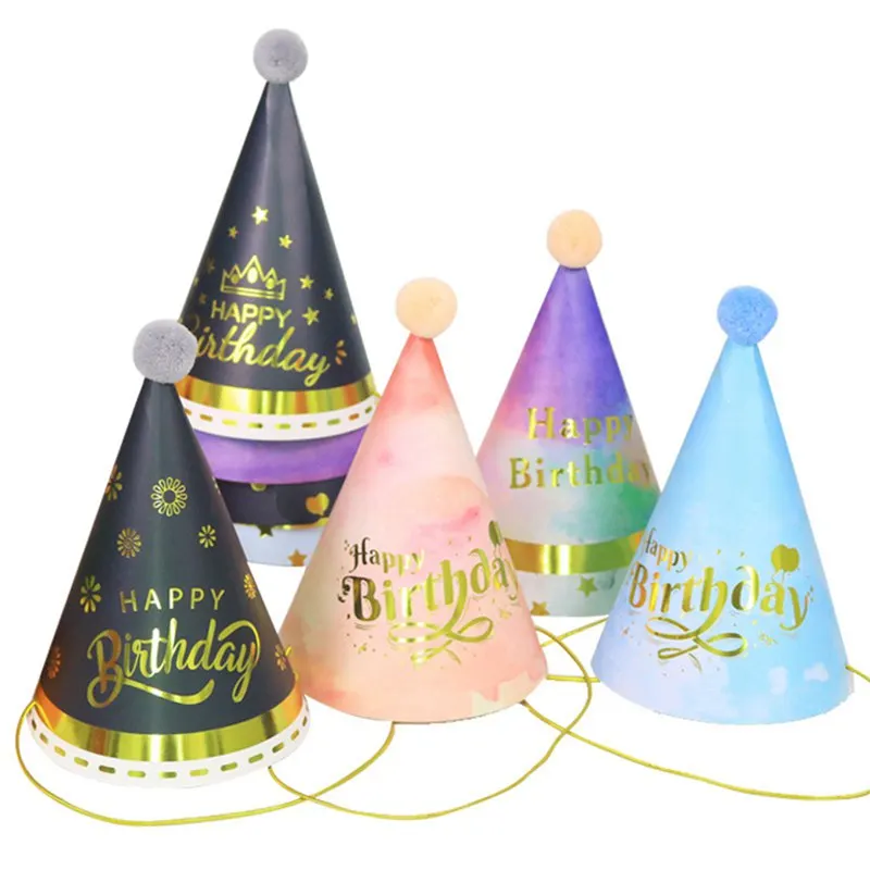 

Diy Cute Glitter Digital Paper Children's Birthday Hat Rainbow Decoration Party Birthday Veil Baby Gift Decoration Supplies