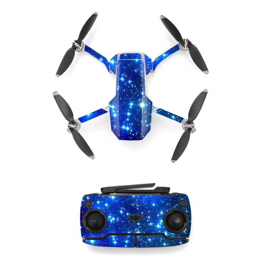 7 стилей s звездное небо стикер для DJI Mavic мини Дрон и пульт дистанционного