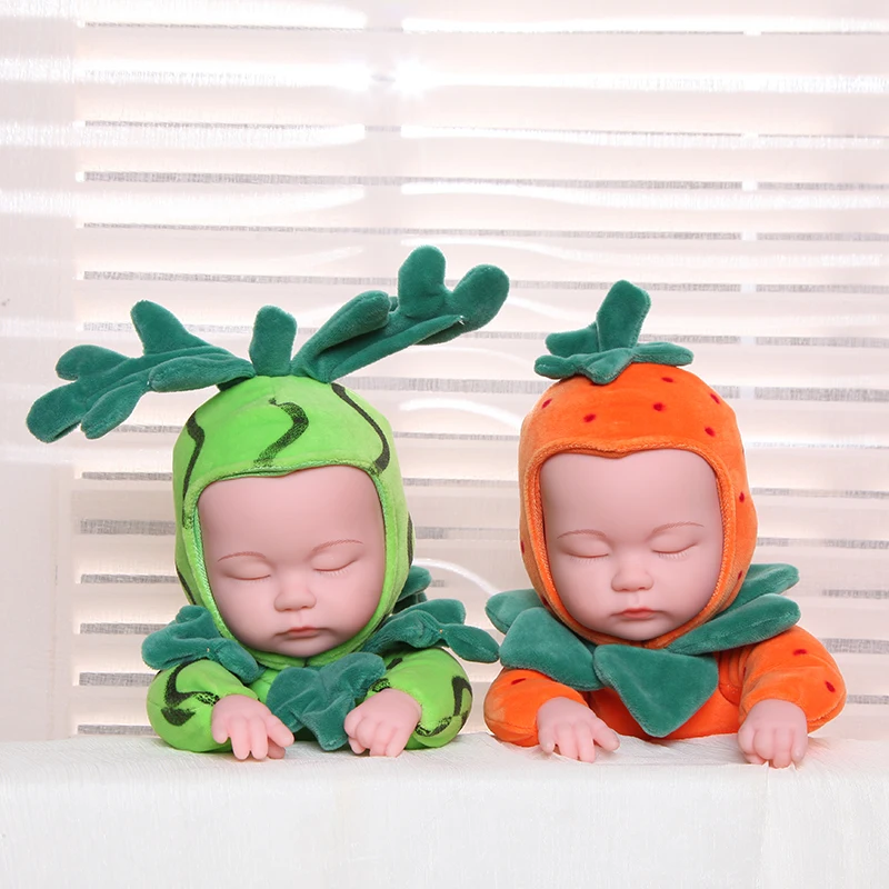 35 см Мягкая Плюшевая Кукла Спящая Детская кукла игрушки фрукты полное