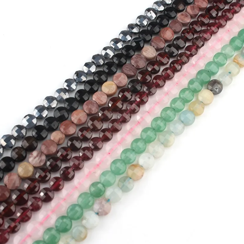 4x4 мм натуральный граненый африканская бирюза песчаник круглый камень