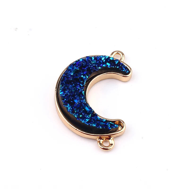 Соединитель с двумя отверстиями в виде Луны 10 шт. фурнитура для браслета