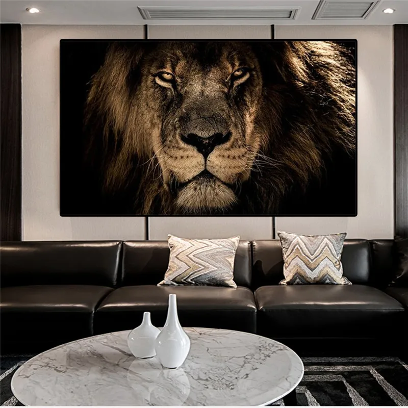 Холст с изображением больших африканских Львов настенные картины