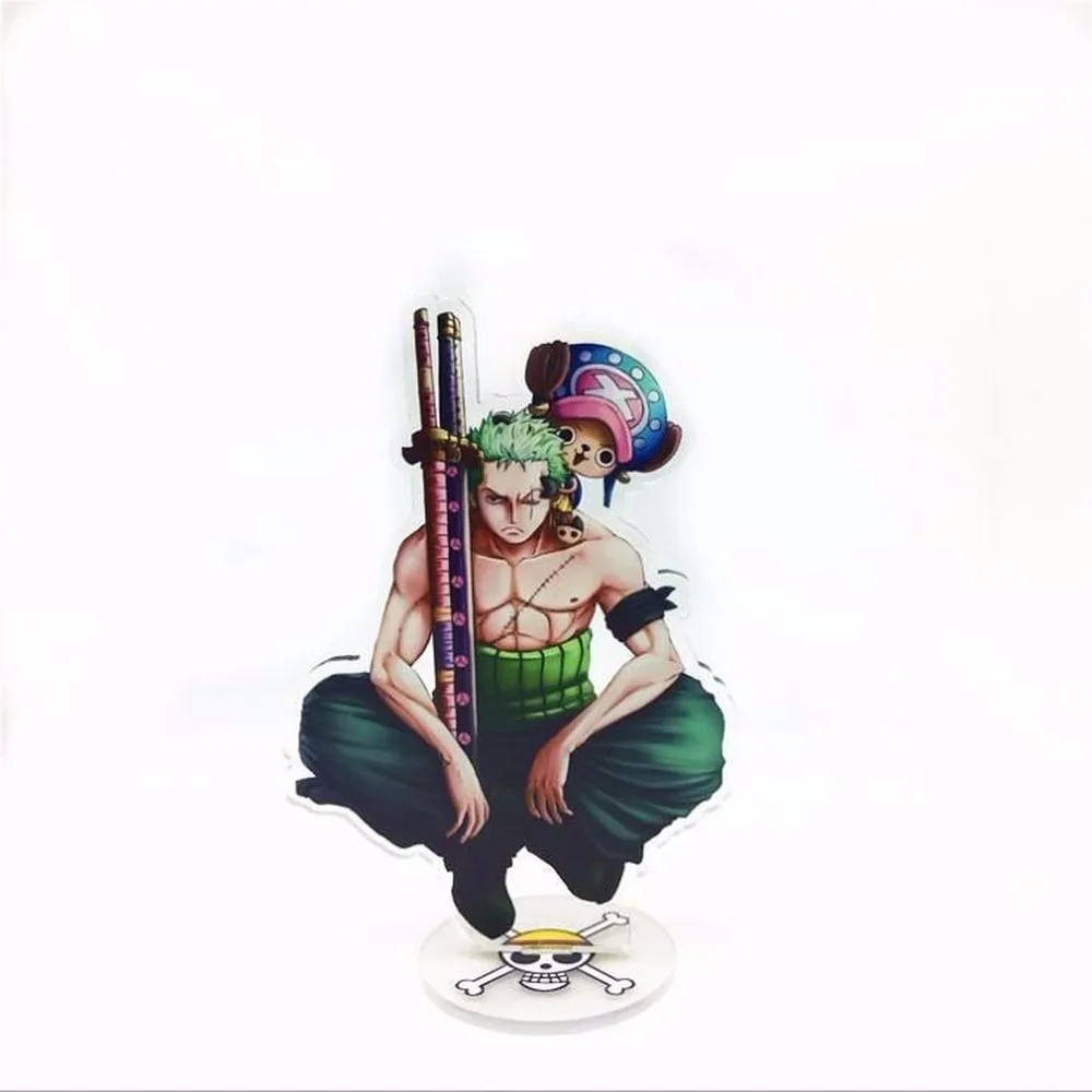 Фигурка героя аниме Luffy Zoro Nami OP кулон двухсторонняя игрушка 15 см акриловая модель