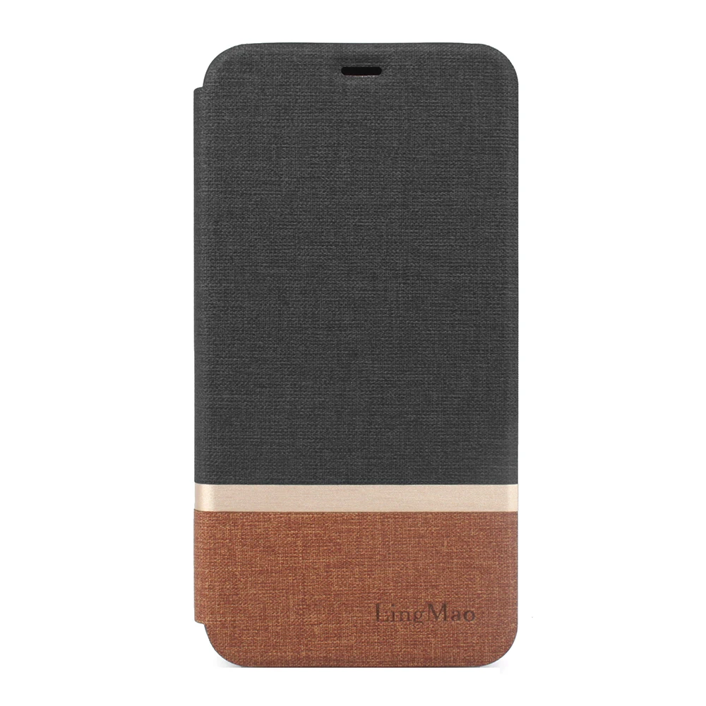 Чехол книжка из ткани и кожи для Xiaomi Redmi Note 3 Pro SE специальное издание чехол