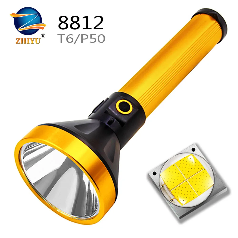 

Ультра яркий светодиодный светильник онарь ZHIYU T6/P50, лампа с 3 светильник пами, водонепроницаемый светильник для кемпинга с питанием от встро...