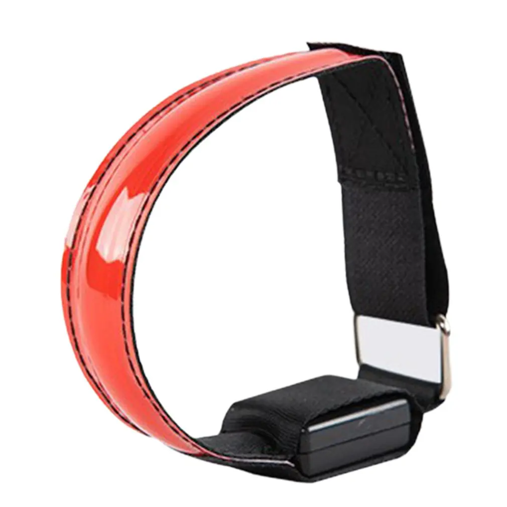 

USB Led Armband Adjustable Wristband Reflective Flashing Strips Ankle Glow Bracelet Safety Light For Night Jogging Walking