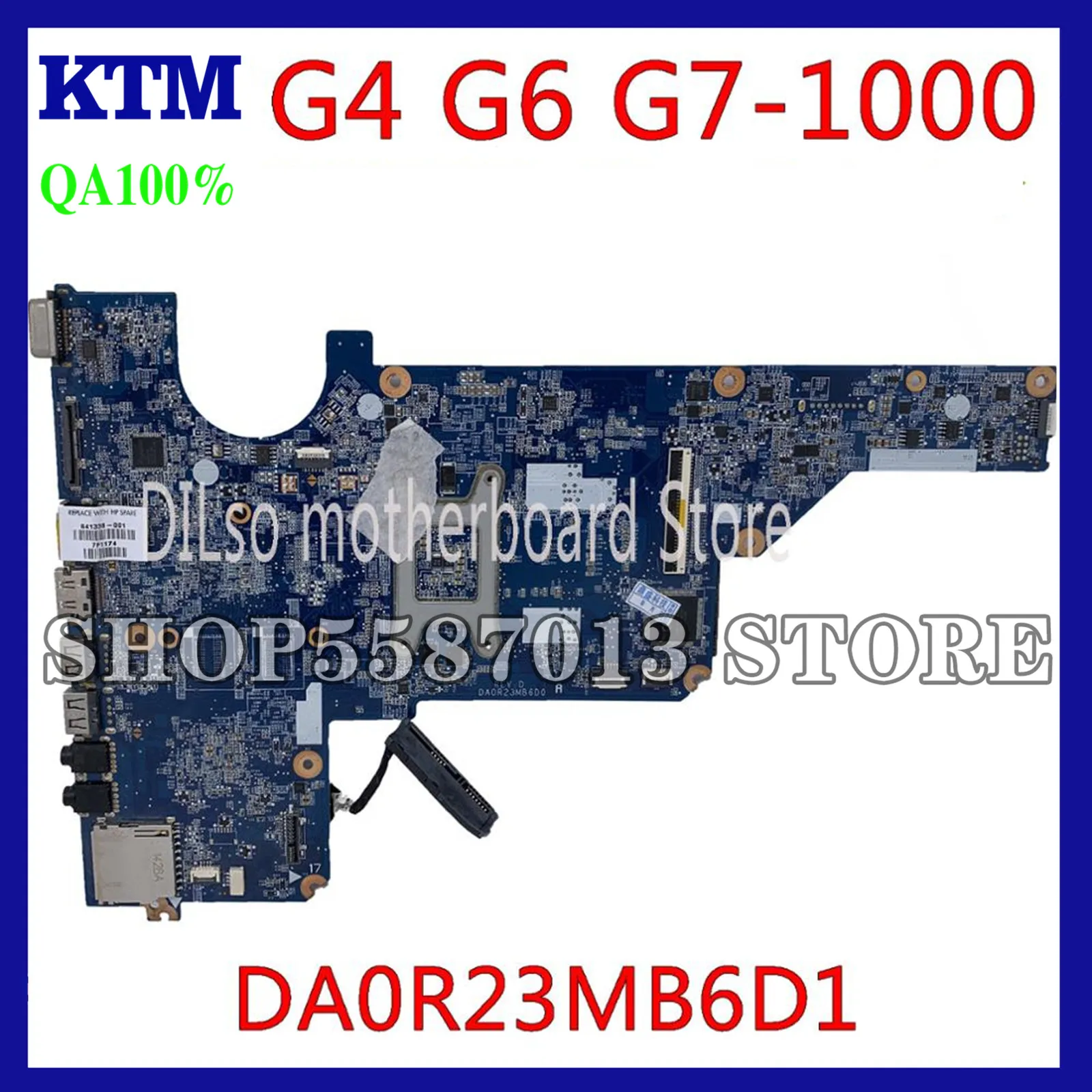 

KEFU g6-1394sa For HP Pavillion G4 G4-1000 G6-1000 G7 Motherboard 649948-001 649948-501 DA0R23MB6D1 original TEST MOTHERBOARD