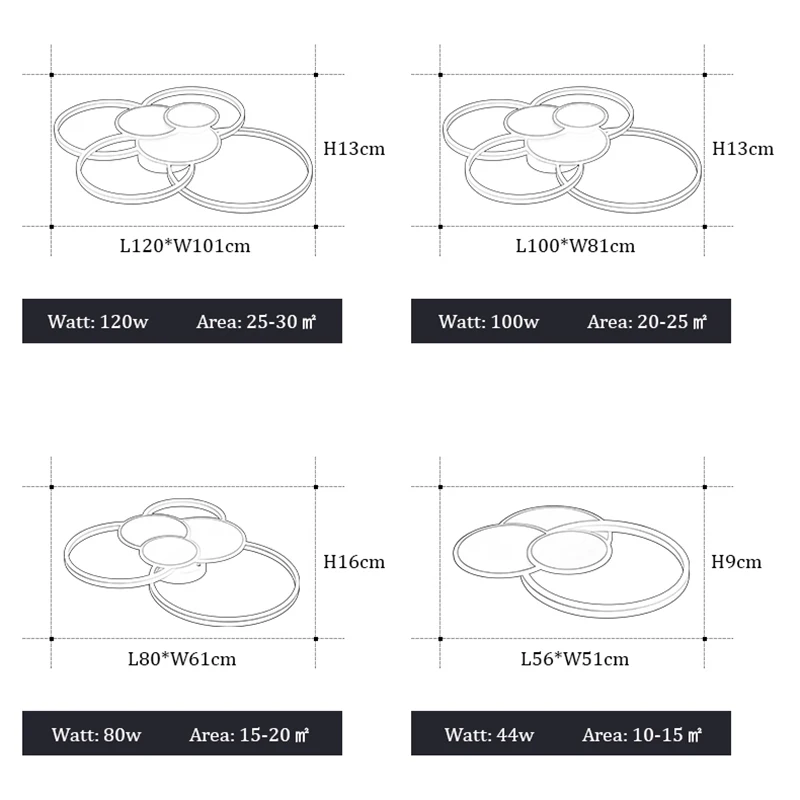 Lámpara de techo LED moderna, plafón para cocina, comedor, dormitorio, lámparas de techo para salón, negro/blanco/dorado