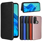Кожаный чехол из углеродного синтетического волокна для OPPO Reno 5A Folio Магнитная Адсорбция бумажник флип-Чехлы для телефона Reno 5A 5 A Reno5A сумки