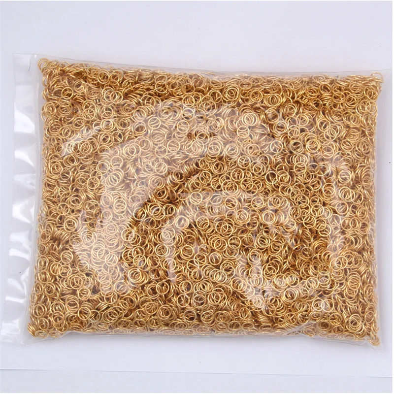 Соединительные кольца для бижутерии серебристые разрезные соединители поделок