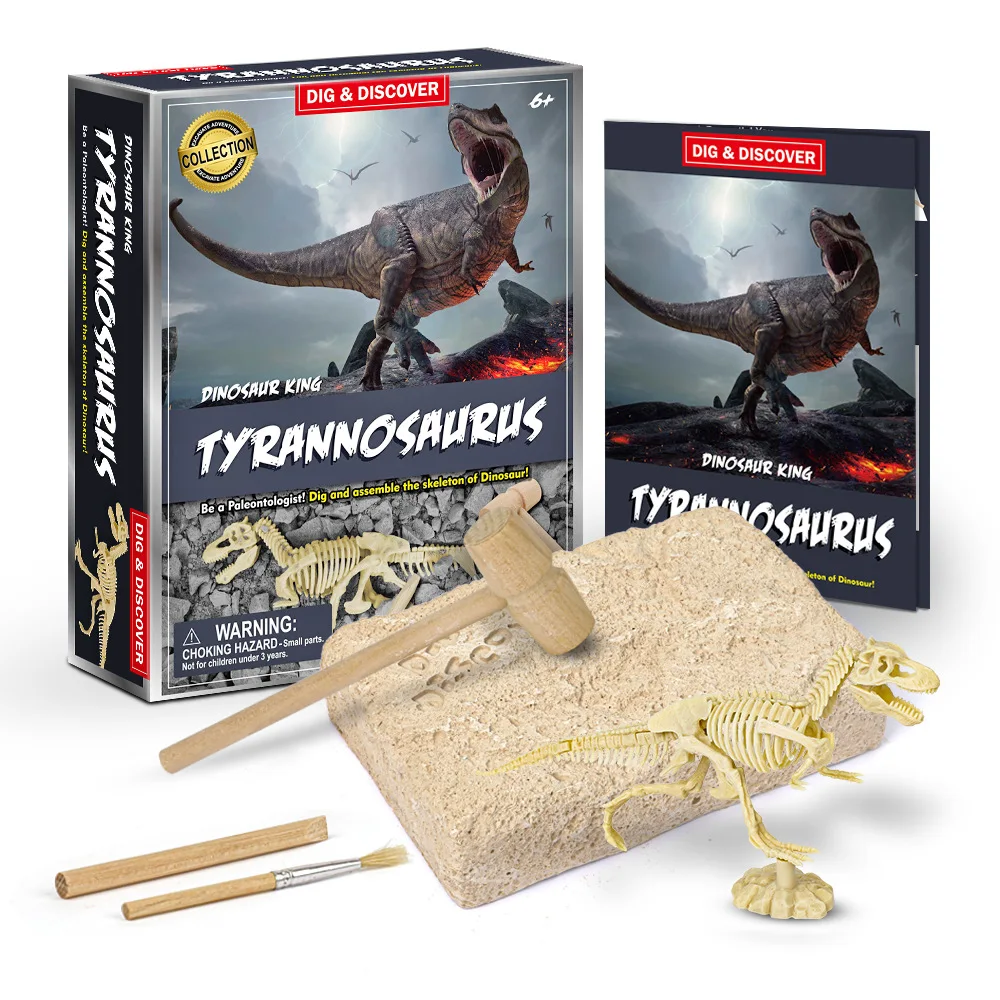

2021 New DIY Archeological Excavation Jurassic Animal Model Skeleton Simulation Dinosaur Puzzle Assembly Children's Toys