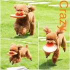 Круглые интерактивные игрушки для собак, безопасные силиконовые летающие диски, маленькие, большие, фотостойкие, тренировочные питомцы, поставщик 1 шт., игрушки для собак